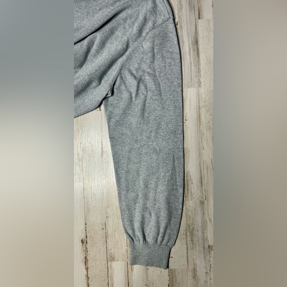 LL Bean Sweater Mens XXLT Gray V Neck Cotton Cashmere Blend Preppy Golf EUC - Picture 10 of 13
